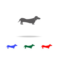 Dachshund icon. Elements of dogs multi colored icons. Premium quality graphic design icon. Simple icon for websites, web design; mobile app, info graphics