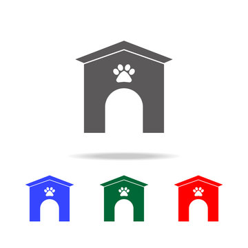 Dog kennel icon. Elements of dogs multi colored icons. Premium quality graphic design icon. Simple icon for websites, web design; mobile app, info graphics