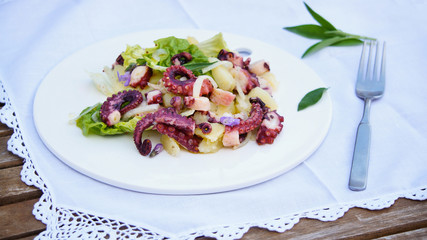 octopus salad with potato