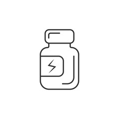Protein icon. Simple element illustration. Protein symbol design template. Can be used for web and mobile