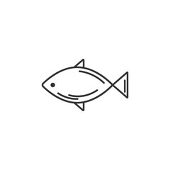 Fish icon. Simple element illustration. Fish symbol design template. Can be used for web and mobile