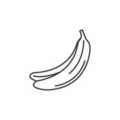 Banana icon. Simple element illustration. Banana symbol design template. Can be used for web and mobile