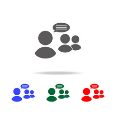 Business meeting icon. Elements of human resource in multi colored icons. Business, human resource sign. Looking for talent. Search man vector icon. Job search icon