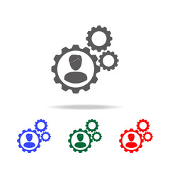 Team work icon. Elements of human resource in multi colored icons. Business, human resource sign. Looking for talent. Search man vector icon. Job search icon