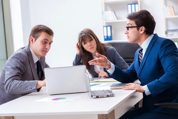 Obraz premium Business meeting with employees in the office