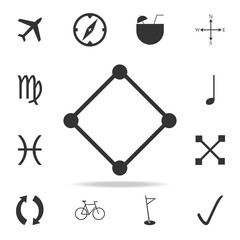 square with dots icon. Detailed set of web icons. Premium quality graphic design. One of the collection icons for websites, web design, mobile app