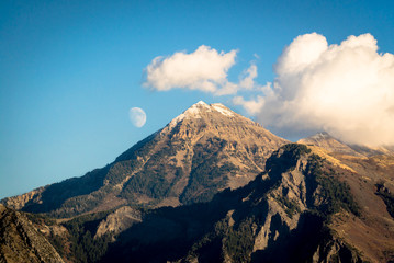 Moonrise over Mount Timpanogos