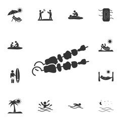 shashlik icon. Detailed set of Summer illustrations. Premium quality graphic design icon. One of the collection icons for websites, web design, mobile app