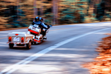 Motorcycle With Trailer