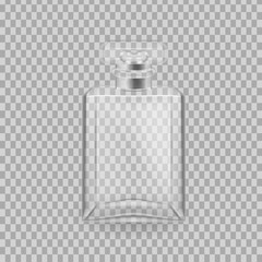 Realistic mock-up, template of flacon spray for freshness.