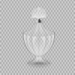 Realistic mock-up, template of flacon spray for freshness.