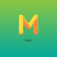 Vector abstract letter M logo template