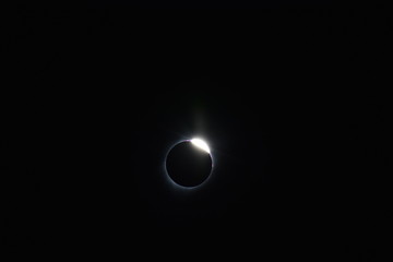 Solar Eclipse, Moon, Sun, Corona, Black Background