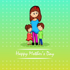 Illustration of background for Mother's Day