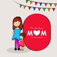 Illustration of background for Mother's Day