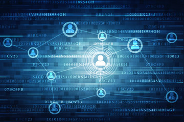 3d illustration Business Network concept
