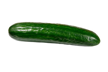 Fresh cucumber isolated on white background