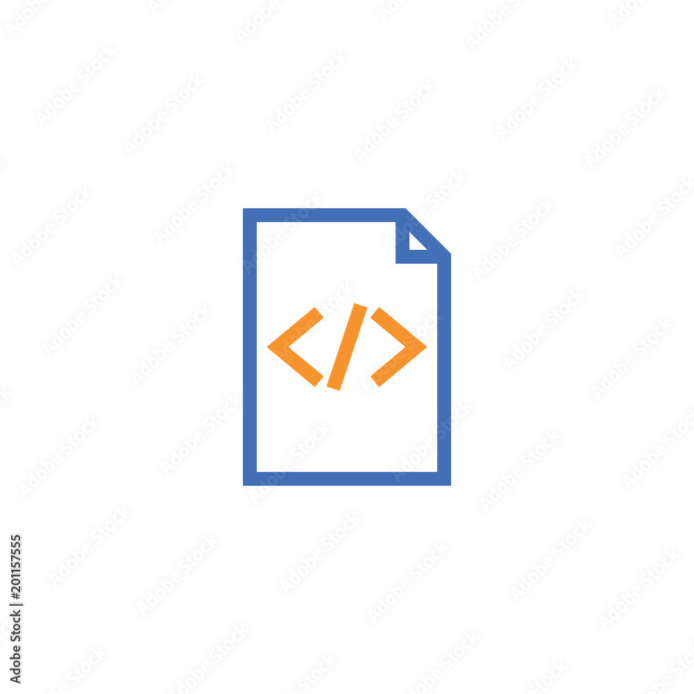 Poster html document paper outline icon. isolated note paper icon in thin line style for graphic and web de