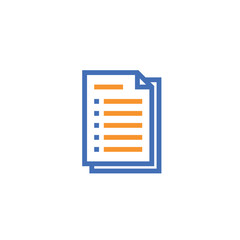 Document paper outline icon. isolated note paper icon in thin line style for graphic and web design. Simple flat symbol Pixel Perfect vector Illustration.