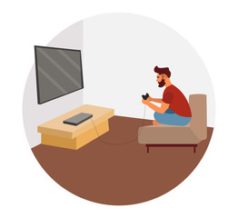 Cool vector hipster man