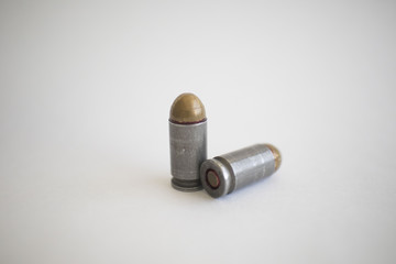 bullets on white background