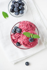 Blueberry ice cream