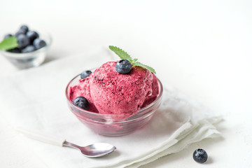 Blueberry ice cream