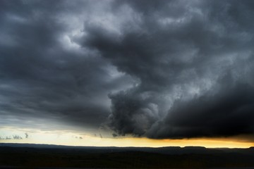 Obraz na płótnie Canvas Cyclone Cloud thunderstorm