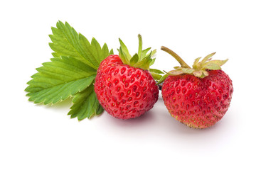 Strawberry on white