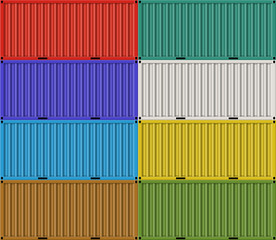 Cargo shipping containers for freight transport