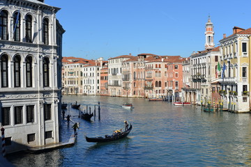 Fototapeta na wymiar Panorama of Grand Canal in Venice, Italy