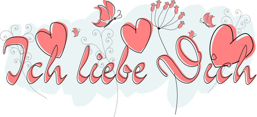 Ich liebe Dich - Gru&szlig;karte