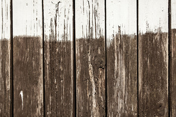 Hintergrund von einem alten Holzzaun oder Holzlatten verwittert mit Farbe Weiß