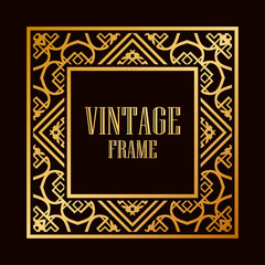 Art Deco frame border