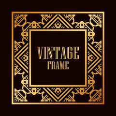 Art Deco frame border