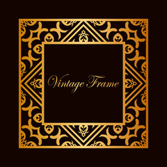 Art Deco frame border