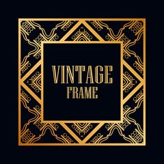 Art Deco frame border