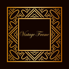 Art Deco frame border