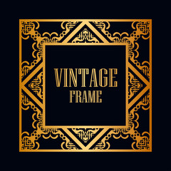 Art Deco frame border