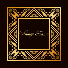 Art Deco frame border