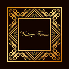 Art Deco frame border