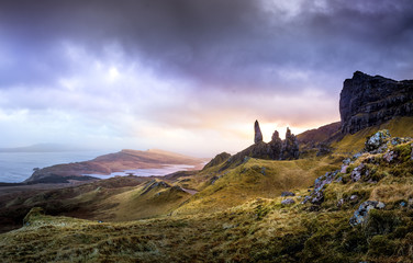 Old Man of Storr and Scotland Landscape