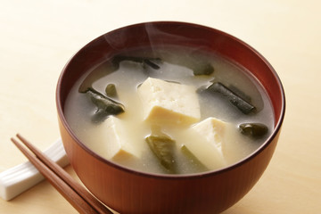 味噌汁　Japanese miso soup