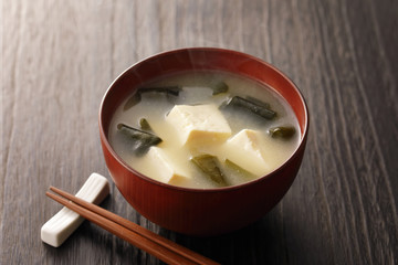 味噌汁　Japanese miso soup