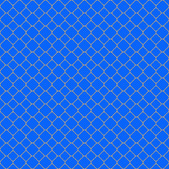 Fototapeta na wymiar Seamless blue diagonal square grid patter background - vector graphic design