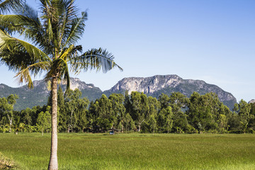 Fototapeta premium Mountains in Khao Sam Roi Yot National Park, Kui Buri District, Prachuap Khiri Khan, Thailand