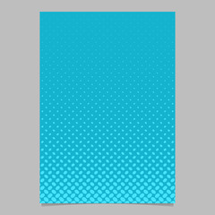 Light blue abstract halftone ellipse pattern page template - vector flyer background graphic design from diagonal elliptical dots