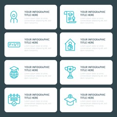 Flat science, education infographic timeline template for presentations, advertising, annual reports