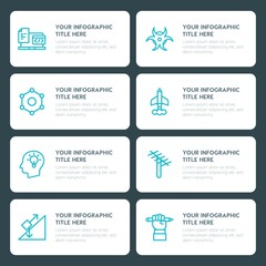 Flat science, education infographic timeline template for presentations, advertising, annual reports
