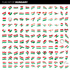 Fototapeta na wymiar Hungary flag, vector illustration